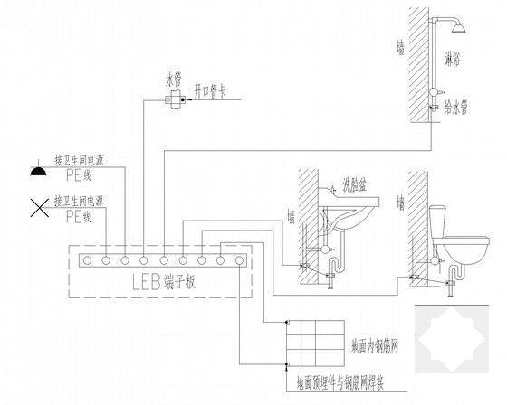 大型3层幼儿园强弱电系统电气CAD施工图纸(火灾自动报警) - 4