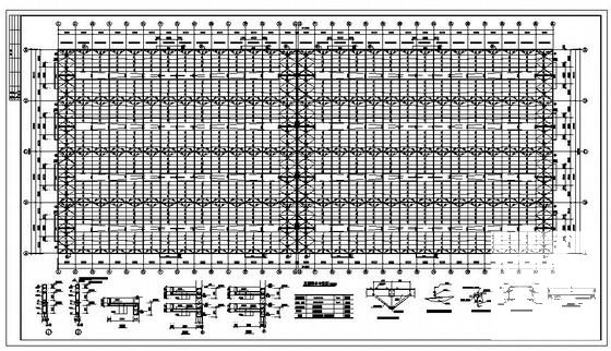 混凝土柱门式屋架厂房结构设计方案CAD图纸 - 2