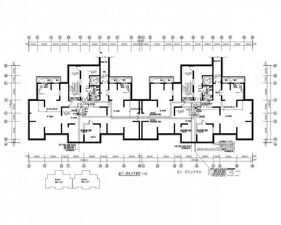 27层住宅楼电气CAD施工图纸（高79米）(控制箱原理图) - 3