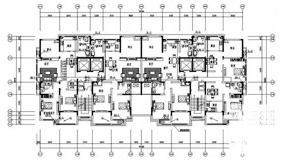 15层小区给排水CAD施工图纸 - 1