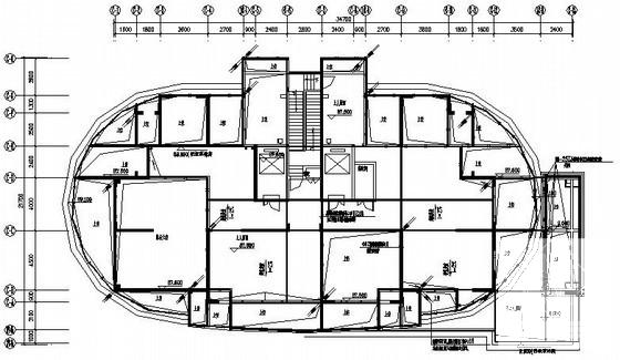 28层住宅楼电气设计CAD施工图纸 - 4