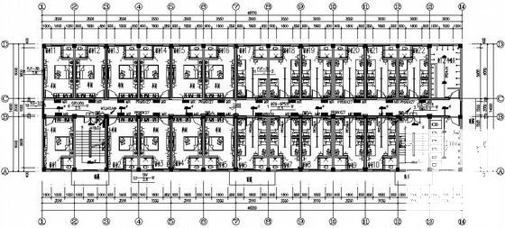 学院宿舍楼电气CAD施工图纸(防雷设备安装) - 1