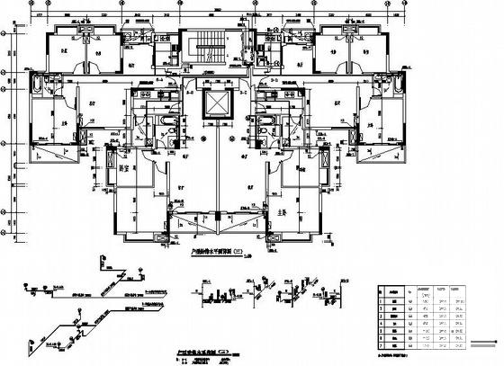 11层小高层住宅楼给排水CAD图纸 - 4