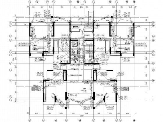 11万平32层套型商住塔楼给排水CAD图纸（大空间智能灭火雨水收集回用） - 4