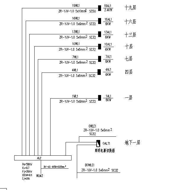 18层住宅楼电气CAD施工图纸 - 4