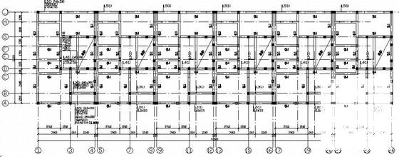 3层条形基础砌体结构回建房结构CAD施工图纸（6度抗震）(平面布置图) - 1