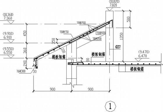 3层条形基础砌体结构回建房结构CAD施工图纸（6度抗震）(平面布置图) - 4