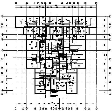 28层住宅楼电气CAD施工图纸 - 2