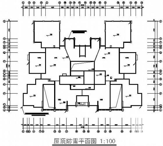 34层小区住宅楼电气CAD施工图纸 - 1