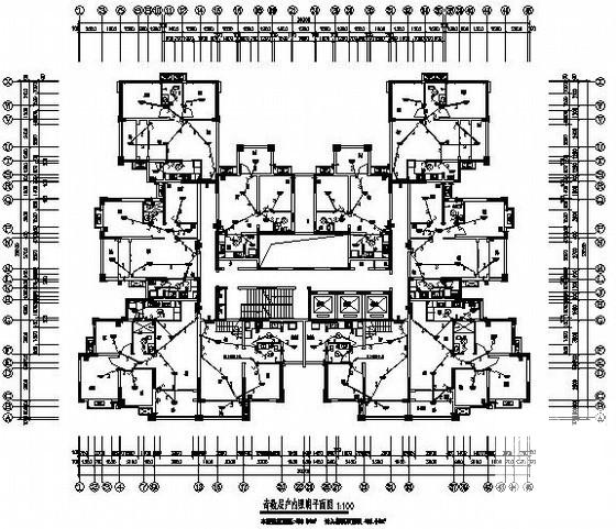 34层小区住宅楼电气CAD施工图纸 - 4