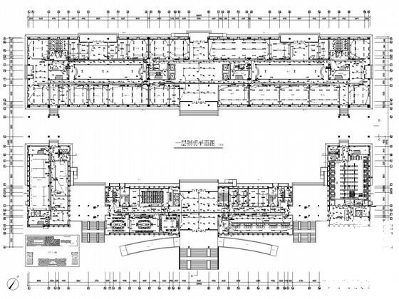 大学6层教学楼强电系统CAD施工图纸 - 1