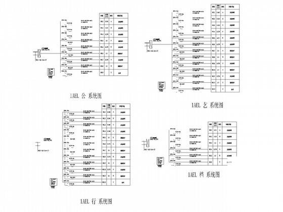 大学6层教学楼强电系统CAD施工图纸 - 3