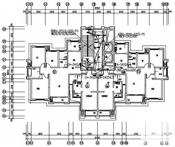 26层高层住宅楼电气CAD施工图纸 - 3