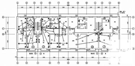 6层商住楼电气设计CAD施工图纸(防雷接地系统) - 1