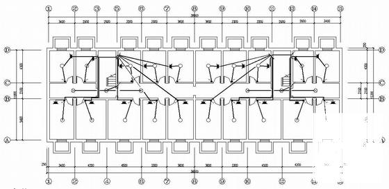 6层商住楼电气设计CAD施工图纸(防雷接地系统) - 3