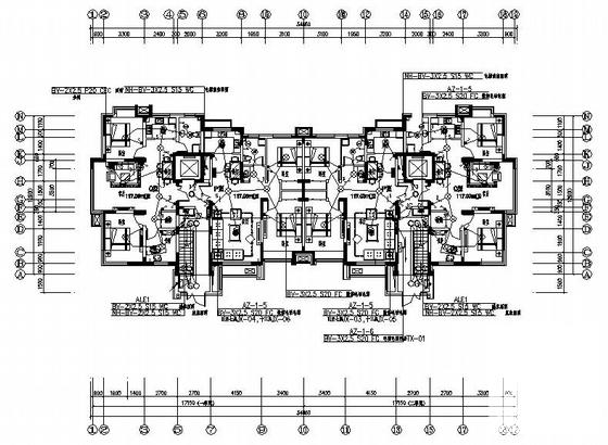 17层住宅楼电气设计CAD施工图纸(防雷接地系统) - 1