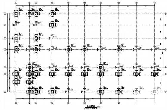 3层框架结构教学楼建筑CAD施工图纸 - 1