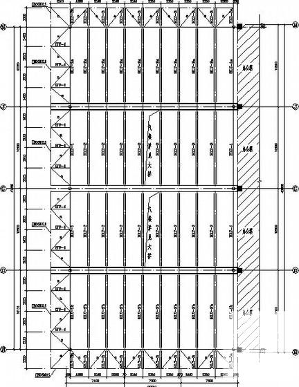 钢框架结构展销办公楼结构设计CAD施工图纸 - 2