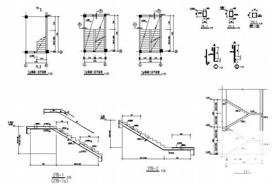3层框架结构幼儿园教学楼建筑CAD施工图纸 - 4