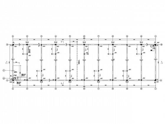15米X60米蓄水池结构CAD施工图纸（平面布置图纸）(池壁混凝土) - 1
