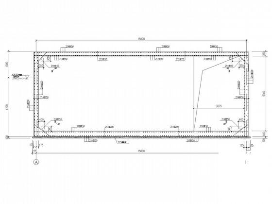 15米X60米蓄水池结构CAD施工图纸（平面布置图纸）(池壁混凝土) - 2