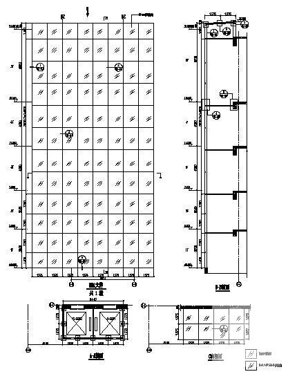 体育学校幕墙工程CAD施工图纸(观光电梯) - 4