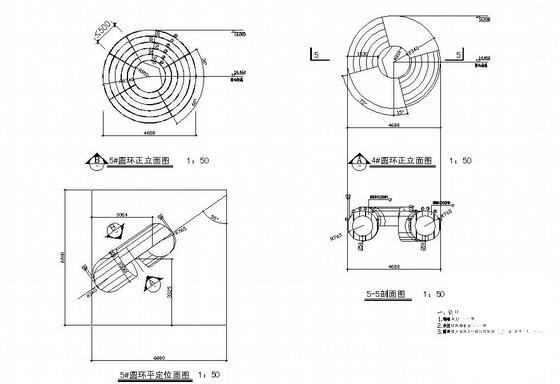 单层钢结构体育中心建筑CAD施工图纸 - 2