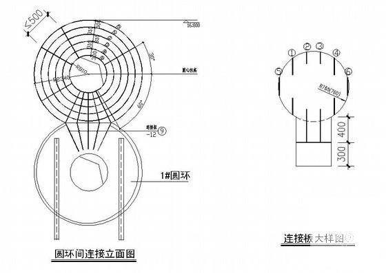 单层钢结构体育中心建筑CAD施工图纸 - 3