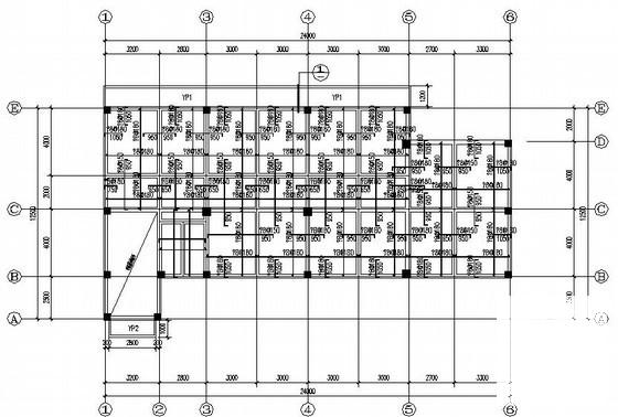 4层独立基础框架结构农行办公楼CAD施工图纸(梁平法配筋图) - 3