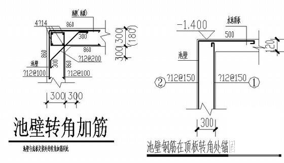 17层框架剪力墙住宅楼结构CAD施工图纸（独立基础）(筏板平面配筋图) - 4