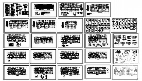 12层剪力墙结构住宅楼结构设计方案CAD图纸 - 1