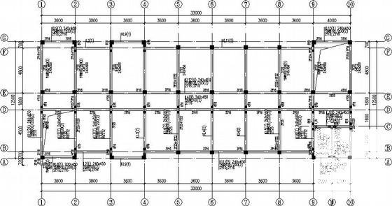 5层独立基础框架结构商住楼结构CAD施工图纸（6度抗震） - 3