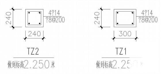 3层桩基础框架结构厂房结构CAD施工图纸 - 4