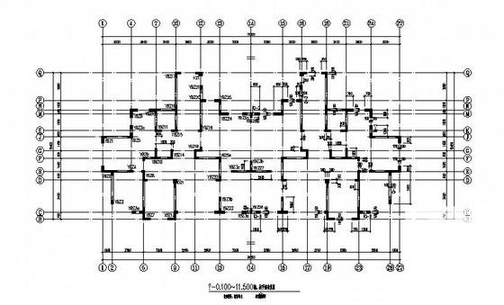 17层剪力墙结构住宅楼结构设计CAD施工图纸（筏形基础）(梁平法配筋图) - 1