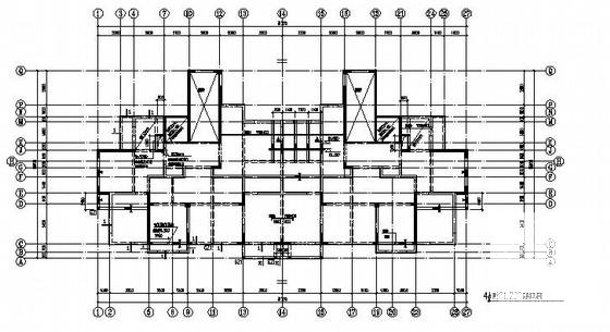 17层剪力墙结构住宅楼结构设计CAD施工图纸（筏形基础）(梁平法配筋图) - 2