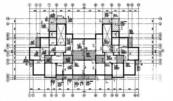 17层剪力墙结构住宅楼结构设计CAD施工图纸（筏形基础）(梁平法配筋图) - 3