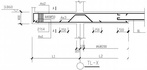 3层独立基础框架结构别墅结构CAD施工图纸（7度抗震）(平面布置图) - 3