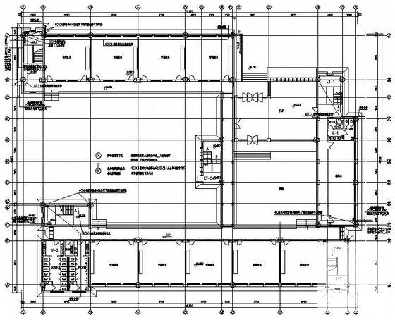 中学5层教学楼电气CAD施工图纸（三级负荷）(防雷接地系统) - 4