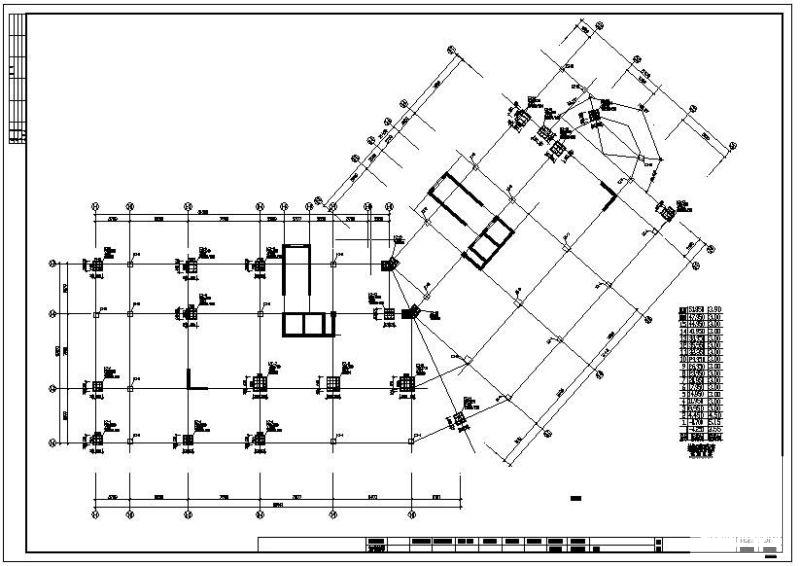 15层框剪住宅楼结构设计方案CAD图纸 - 1