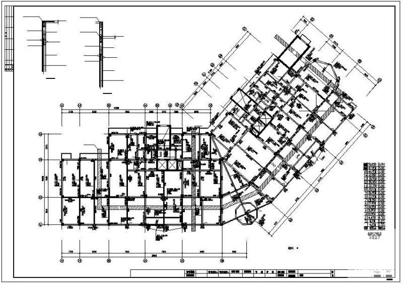 15层框剪住宅楼结构设计方案CAD图纸 - 2