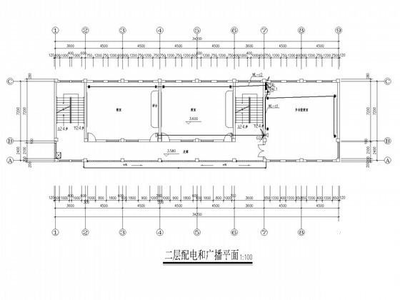 3层钢筋混凝土结构中学教学楼弱电CAD施工图纸(电气设计说明) - 1