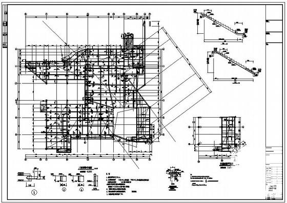 3层大学艺术学院扩建框架结构设计方案CAD图纸 - 3