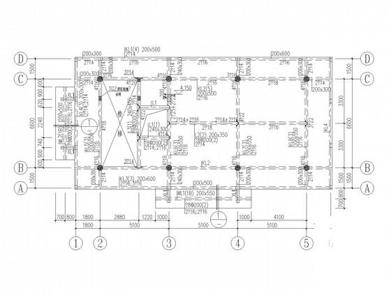 3层框架独立基础仿古建筑结构CAD施工图纸 - 1