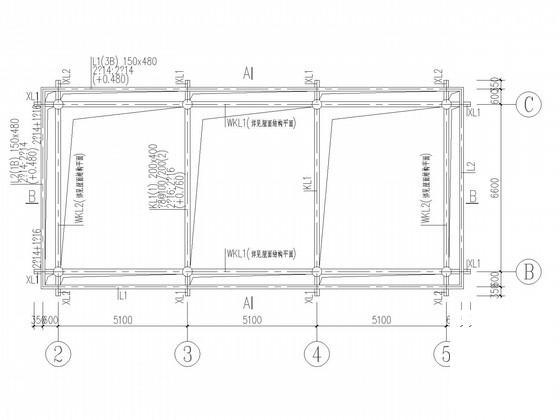 3层框架独立基础仿古建筑结构CAD施工图纸 - 2