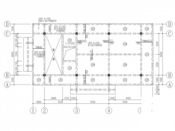 3层框架独立基础仿古建筑结构CAD施工图纸 - 4