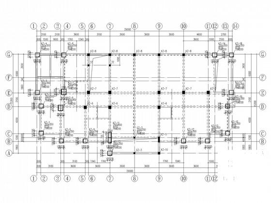 4层桩基础框架结构别墅结构CAD施工图纸 - 1