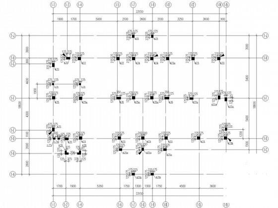 4层框架结构桩基础住宅楼结构CAD施工图纸 - 3