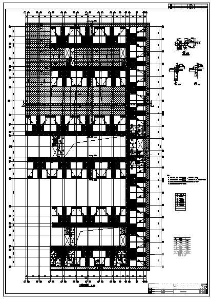6层框架宿舍结构设计方案CAD图纸(柱子大样图) - 1