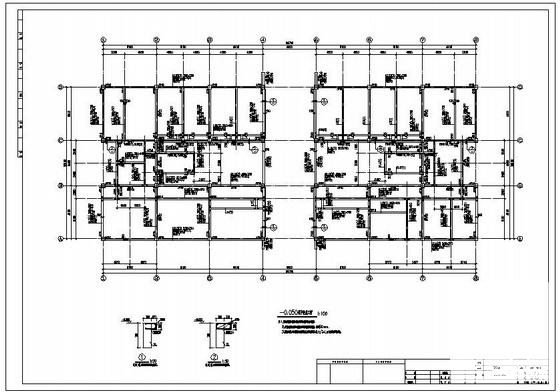 3层公建用房框架结构设计CAD图纸(梁平法施工图) - 2
