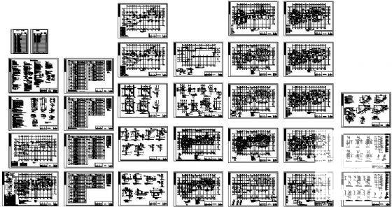 12层框架剪力墙住宅楼结构设计方案CAD施工图纸 - 1